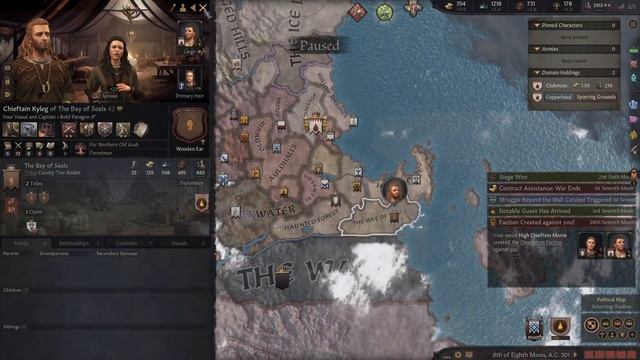 Creating the First Kingdom of the Wildlings Game of Thrones Crusader Kings 3 Let's Play смотреть онлайн