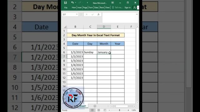 HOW TO DAY MONTH YEAR IN EXCEL TEXT FORMAT смотреть онлайн
