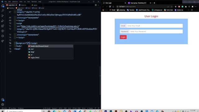 Create simple user login UI using html | css | bootstrap | javascript смотреть онлайн