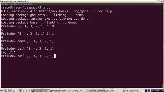 14 Haskell head tail init last of list смотреть онлайн