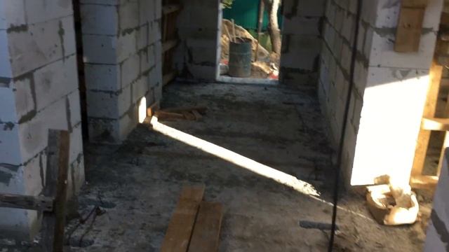 #37. Плиты ПБ. Монтаж, резка и анкеровка плит перекрытия второго этажа. ДОРОГА К ДОМУ. смотреть онлайн