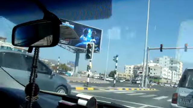 Road From Novotel Fujairah To Umbrella Beach In Fujairah