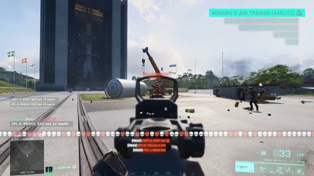 Aim Training in Battlefield 2042 with NoNam3's Aim Trainer смотреть онлайн