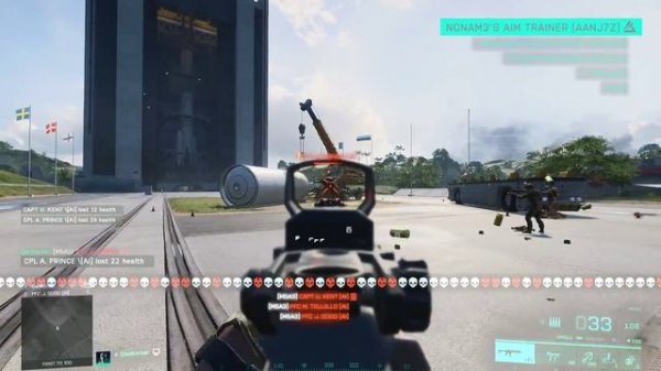 Aim Training in Battlefield 2042 with NoNam3's Aim Trainer
