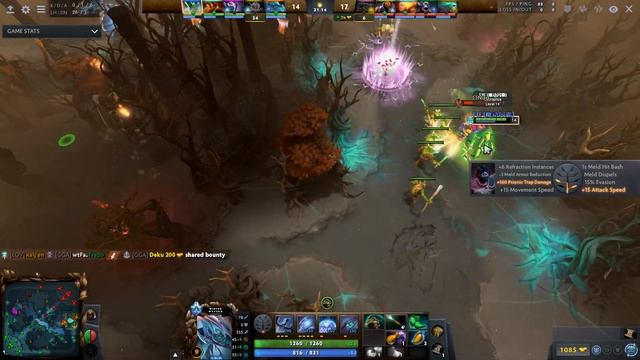 Winter Wyvern Hard Support Gameplay - Patch 7.27c (Dota 2 Gameplay)