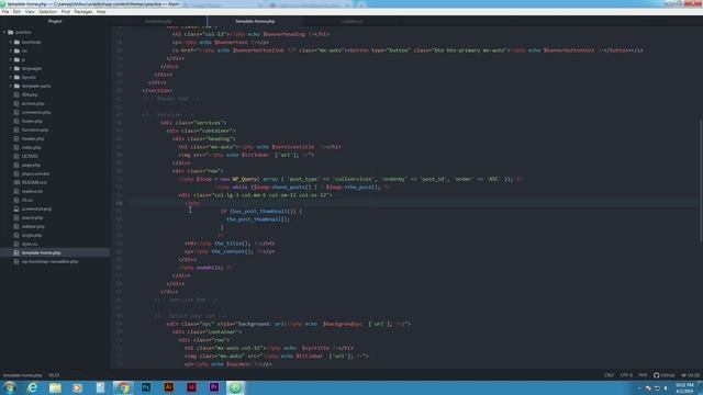 Bootstrap to Wordpress Theme Development Course from Scratch - Convert Services Section смотреть онлайн