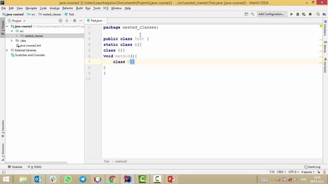 Java - получи чёрный пояс! 1. Введение в Nested классы смотреть онлайн