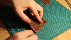 Мини кошелек из кожи своими руками