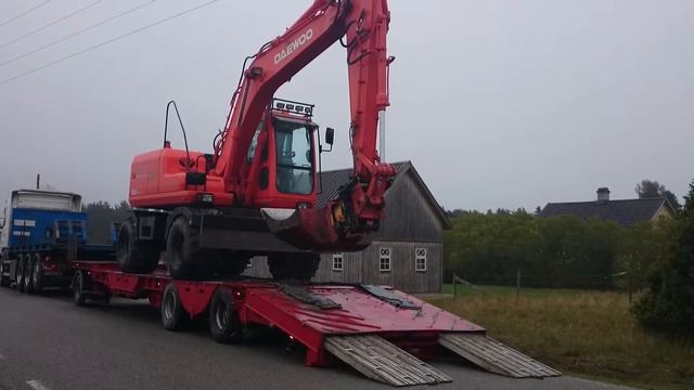 Lossning Daewoo grävmaskin смотреть онлайн