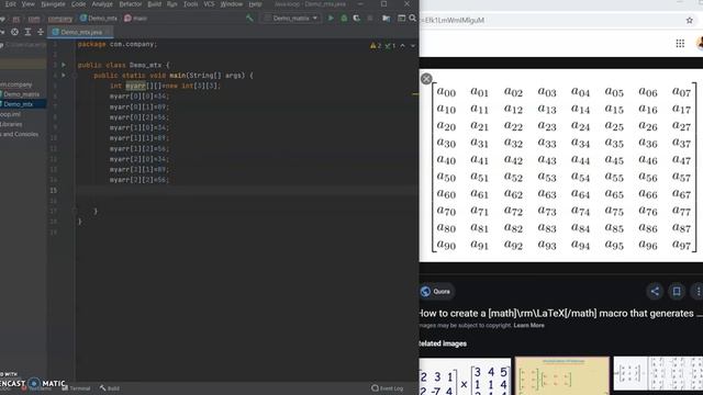 Matrix in java in hindi (simple way learn) #java #matrixinjava #array #corejava смотреть онлайн