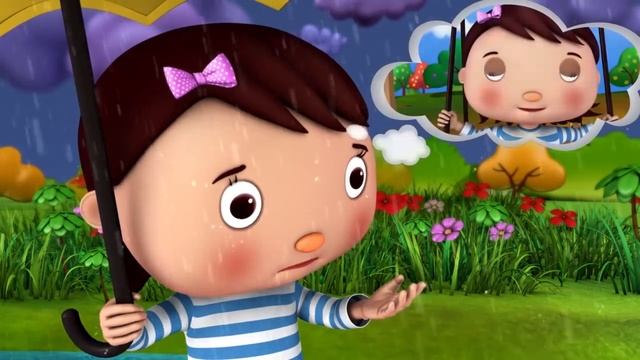 Lluvia lluvia vete ya | Canciones infantiles | LittleBabyBum смотреть онлайн