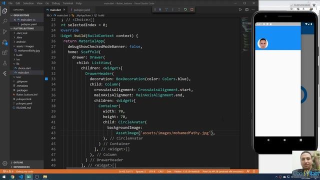 28- Flutter Navigation Drawer смотреть онлайн