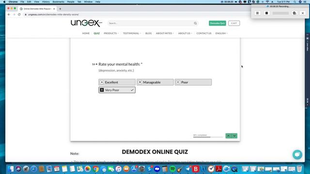 Ungex Demodex Quiz! смотреть онлайн