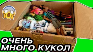 Распаковка посылки с РАСТРЁПАННЫМИ куклами Монстер Хай и Эвер Афтер Хай из Америки Monster high