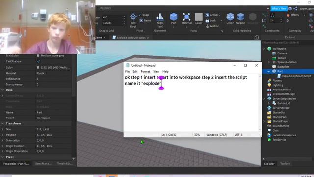 How to make explode script (Roblox Studio) смотреть онлайн