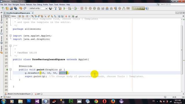 How to Draw Rectangle and Square from Java Applet Netbeans смотреть онлайн