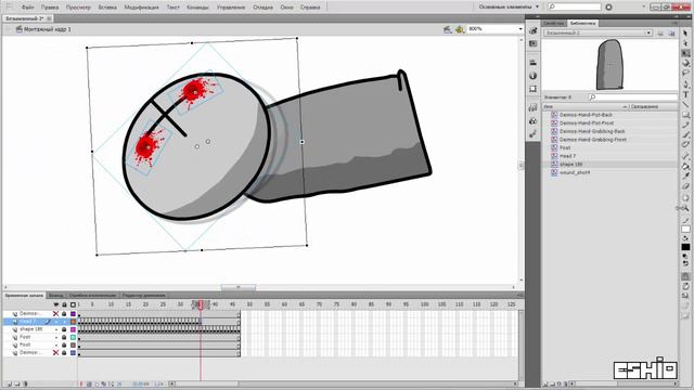 Туториалы для новичков: Анимация падения персонажа. смотреть онлайн