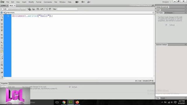 JS Program-1: how to print 1st message and show alert || #learncomputerlanguagelcl смотреть онлайн