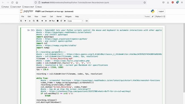 Python Tutorial - How to create a Screen Recorder using Python? смотреть онлайн