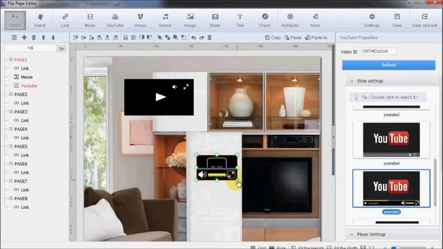Insert Sound and Video Player to Page Flip Book with Free Flash Flipbook Software Anyflip смотреть онлайн