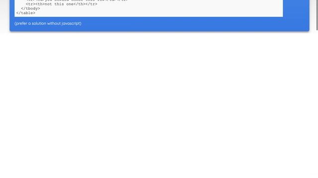 css selector for first row in a table смотреть онлайн