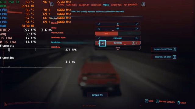 Cyberpunk 2077 GTX 750 Ti + i3 9100F 1080p, 900p, 720p смотреть онлайн