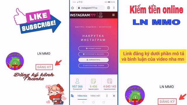 Dùng Instagram kiếm tiền mỗi ngày, rút tiền uy tín cực ngon смотреть онлайн