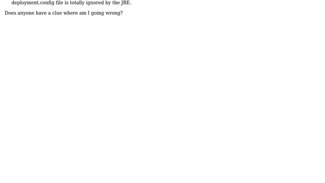 DevOps & SysAdmins: System-wide JRE settings in deployment.properties file are ignored? смотреть онлайн