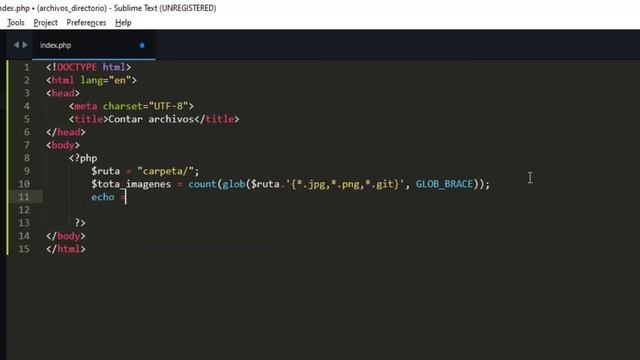 Contar archivos de un directorio con php смотреть онлайн