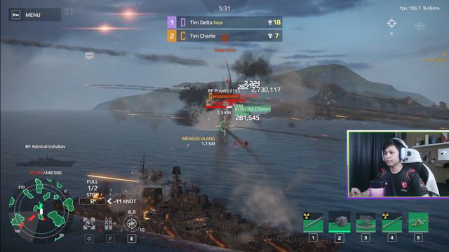RF Admiral Ushakov Kapal Bansos tapi Bumbu Pay2Win Kill 7 || Modern Warships смотреть онлайн