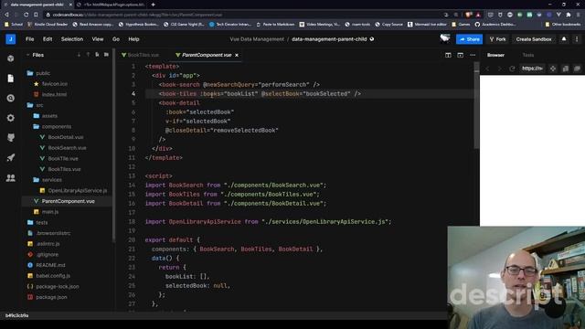 Vue Data Management: Parent Child Book Search смотреть онлайн