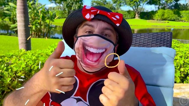 Nastya plays a police officer and asks dad to wear a mask смотреть онлайн