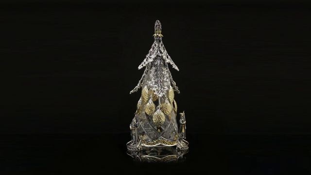 Набор серебряных чайных и кофейных ложек «Ель» смотреть онлайн