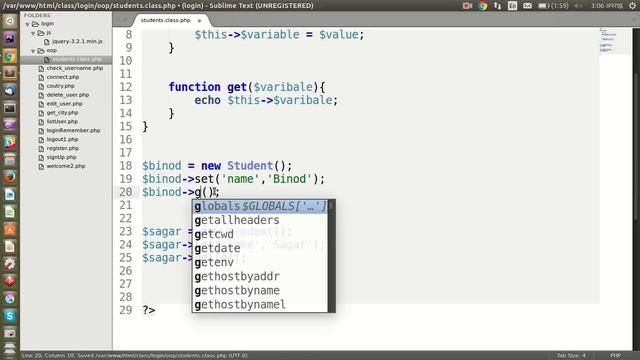 Object Oriented PHP [Part-1] - Object and Class Introductions смотреть онлайн