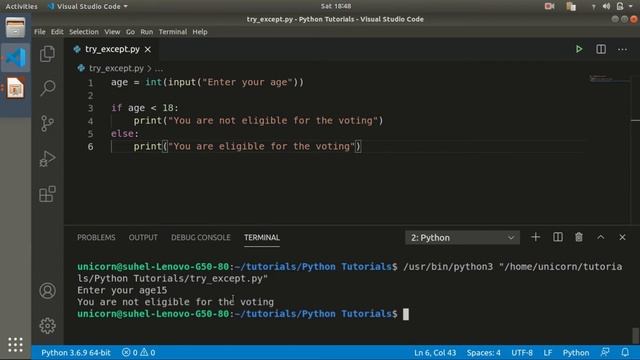 Python Tutorial - Try-Except-Finally | Python Programming Tutorial for Beginners in Marathi смотреть онлайн