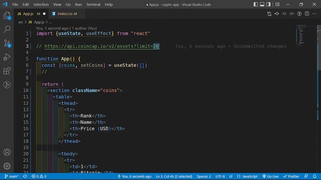 Tabulated Data Crypto App Using CoinCap API + ReactJs смотреть онлайн