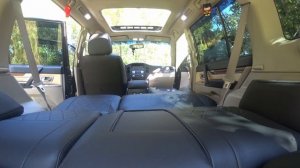 ?Mitsubishi pajero 4 Как превратить салон в диван за 1минуту (Mitsubishi Pajero Wagon )