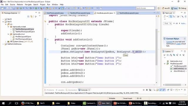 Các loại Layout Manager quan trọng thường dùng trong Java смотреть онлайн