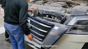LED headlight assembly for Nissan patrol Y62 2020