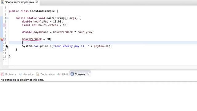 Constant Variables in Java смотреть онлайн