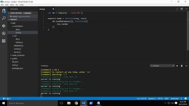 [Getting Started with Node.js] Lesson 12 Building the Homepage Controller смотреть онлайн