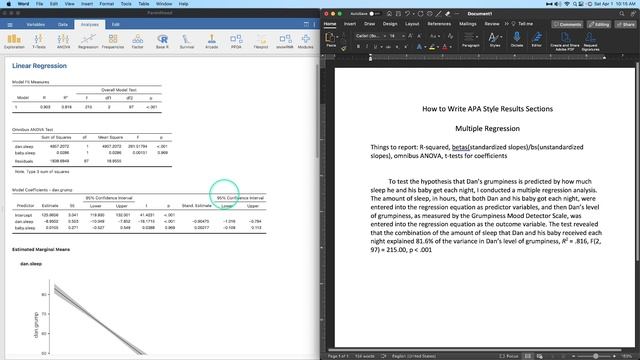 HOW TO WRITE APA STYLE RESULTS — Multiple Regression! смотреть онлайн