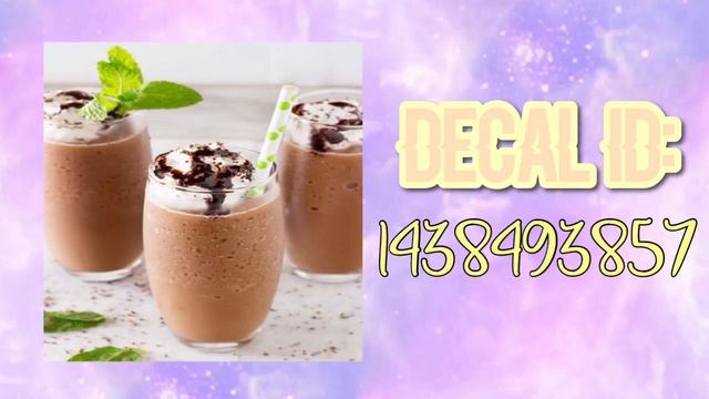 Roblox Bloxburg - Milkshake Decal Id's смотреть онлайн