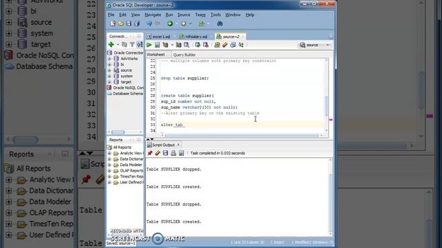 Oracle Primary key 3 смотреть онлайн