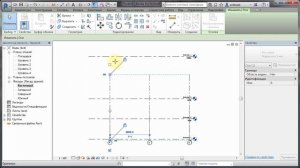 Revit. Создание сетки осей, уровней и поверхности земли