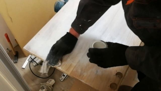 Работа с Varathane Premium Fast Dry (Antique White)