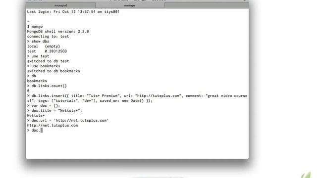 Learning MongoDB part05 create смотреть онлайн