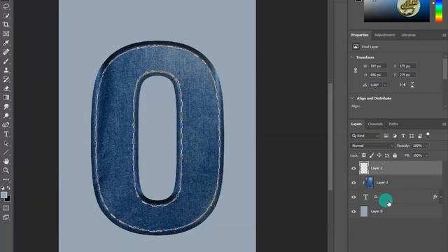 Stitch jeans 3d text effect in photoshop смотреть онлайн
