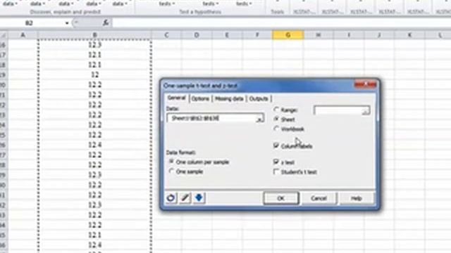 Excel 2010 with XLSTAT Video12 Hypothesis Test and Confidence Interval for One Sample Mean смотреть онлайн