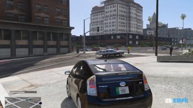 GTA V Real Life Mods - franklin Drives UBER Toyota Prius 2015 | GTA 5 Pakistan смотреть онлайн